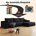 108" Sectional Couches for Living Room Cloud Couch Sofa - Image 7