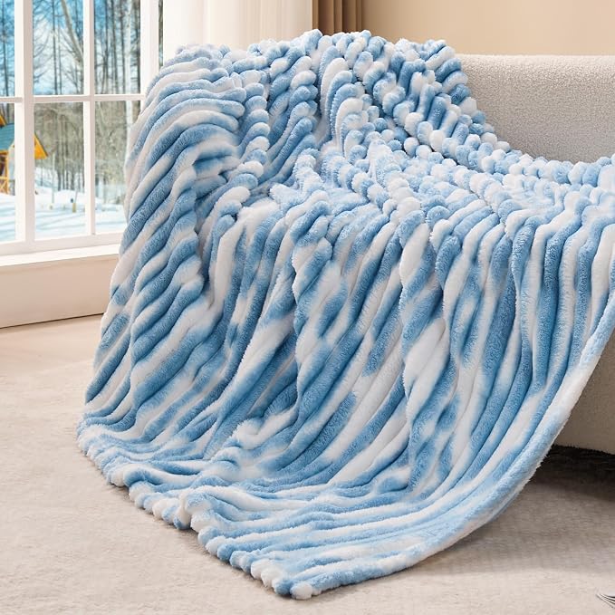 BEDELITE Ribbed Twin Blanket for Couch & Bed, Warm Yet Lightweight, Ribbed by BEDELITE