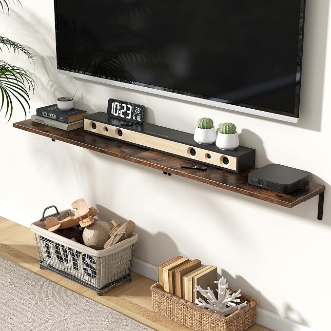 Fun Memories Deep Floating Shelves, 32W x 8D Floating Shelves Set of 2 - Image 2