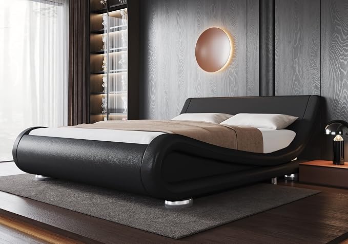 Allewie Full Size Upholstered Platform Bed Frame by Allewie