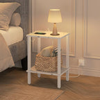TUTOTAK End Table with Charging Station, Small Side Table, Nightstand Bedside - Image 5