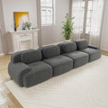 Boneless Sectional Couch, No Assembly Required, 152.7” Modular Cloud Sofa by ModonChicSofasCouches