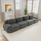 Boneless Sectional Couch, No Assembly Required, 152.7” Modular Cloud Sofa by ModonChicSofasCouches