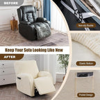 Gennia Recliner Chair Covers 3 Pieces, Waterproof Jacquard Reclining Chair Cover - Image 5