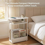 Narrow Side Table, 3-Tier Slim End Table - Image 9
