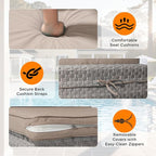8-Seat Modern Patio Furniture Set - Image 7