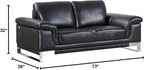 Blackjack Furniture Weston Collection Genuine Italian Leather Living Room - Image 13
