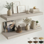 Dreamland Floating Shelves for Wall, 2 Pack Rustic Wooden Wall Shelves by Dreamland