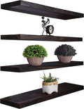 YYWUOJJ Wood Floating Shelves for Wall Decor, Rustic Wall Shelves for Bedroom by YYWUOJJ