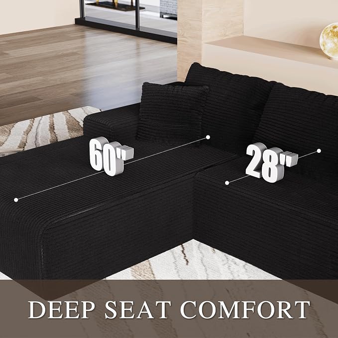 105" Convertible Sectional Couch - Image 3
