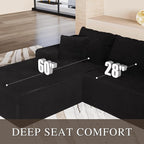 105" Convertible Sectional Couch - Image 3