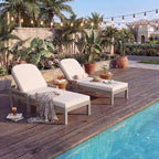 Outdoor Chaise Lounge Chair Set of 2, Patio Chaise Lounge Recliner - Image 8