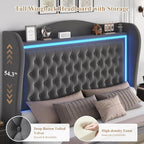 Queen Bed Frame 55" Tall Headboard - Image 3