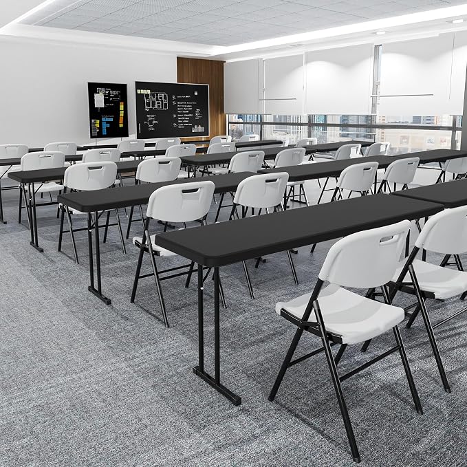 VINGLI 5 FT Narrow Folding Table, Home Work - Image 2