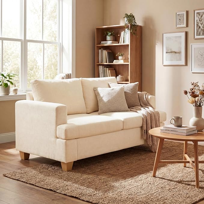 YOUDENOVA Sofa, 63” Comfy Loveseat Sofa Couch by YOUDENOVA