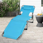 Goplus Tanning Chair, Folding Adjustable Patio Lounge Chair - Image 9