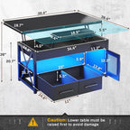 Itaar 40" Lift Top Coffee Table, 4 in 1 Coffee Tables - Image 2