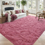 5x7 Blush Fluffy Soft Area Rug Non-Slip by ModernHomeDecor