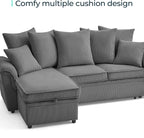 LINSY HOME Sectional Loveseat Sofa - Image 6