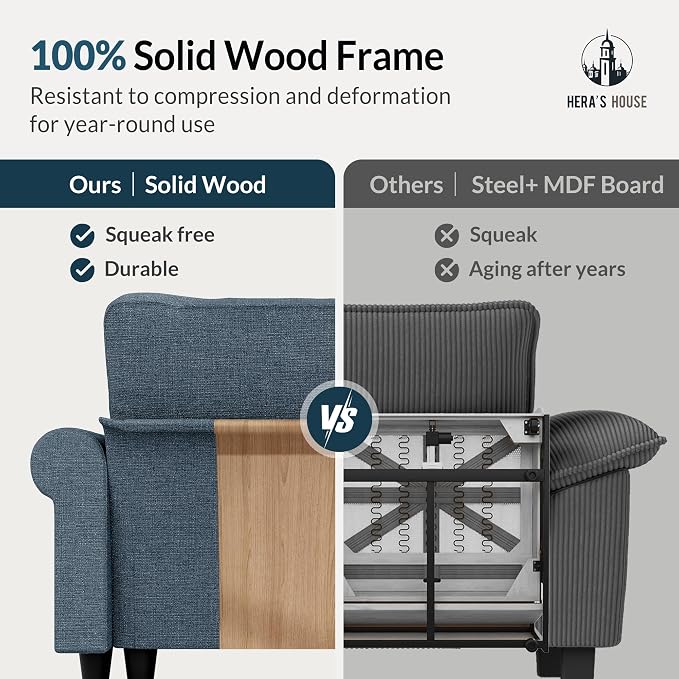 HERA'S HOUSE 2 Pieces Modular Sectional Sofa Sets, Oversized Couch Set - Image 8