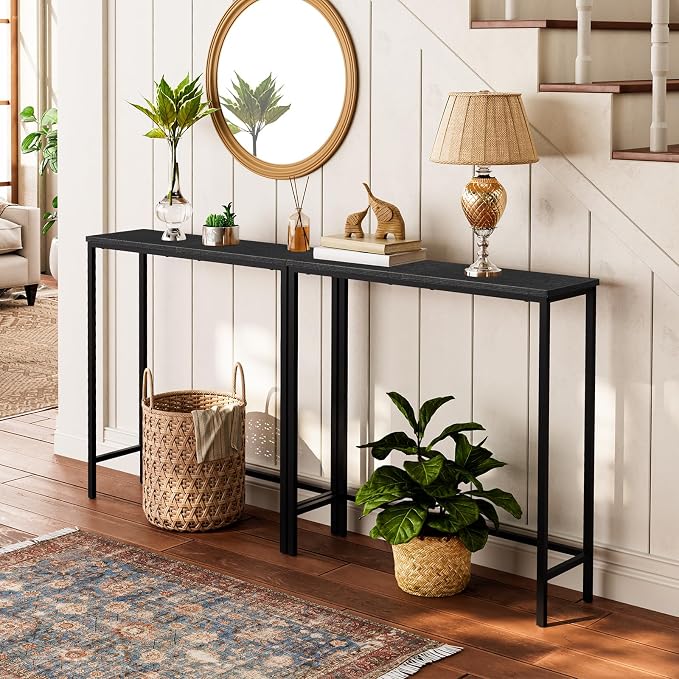 HOOBRO Narrow Console Table, 29.5" Small Entryway Table, Thin Sofa Table - Image 2