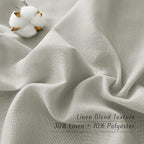 NICETOWN Thick Linen Blend Curtains Flax Textured - Image 5