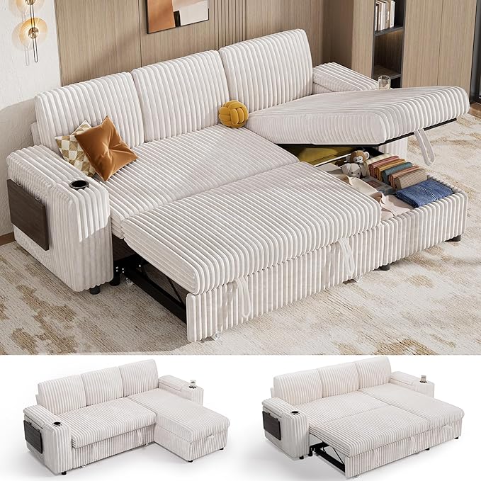 Vipbear 86" Modular Sectional Sleeper Sofa by VipbearLiving
