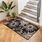 Findosom Hallway Runner Rug 2x4, Non Slip High-Low Textured Floral Washable - Image 6