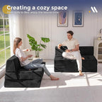 MAXYOYO 8" Folding Sofa Bed, Fold Out Chair Bed Sleeper Chair, Convertible - Image 9