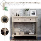 Merax Wood Sofa Table Console Table, Entryway Table Traditional Design - Image 7