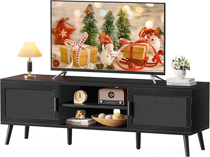SUPERJARE TV Stand for 65 Inch TV, Entertainment Center by SUPERJARE