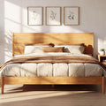 Acacia Haven King Size Bed Frame and Headboard, Solid Wood Platform Bed Frame by AACACIAFURNITURE