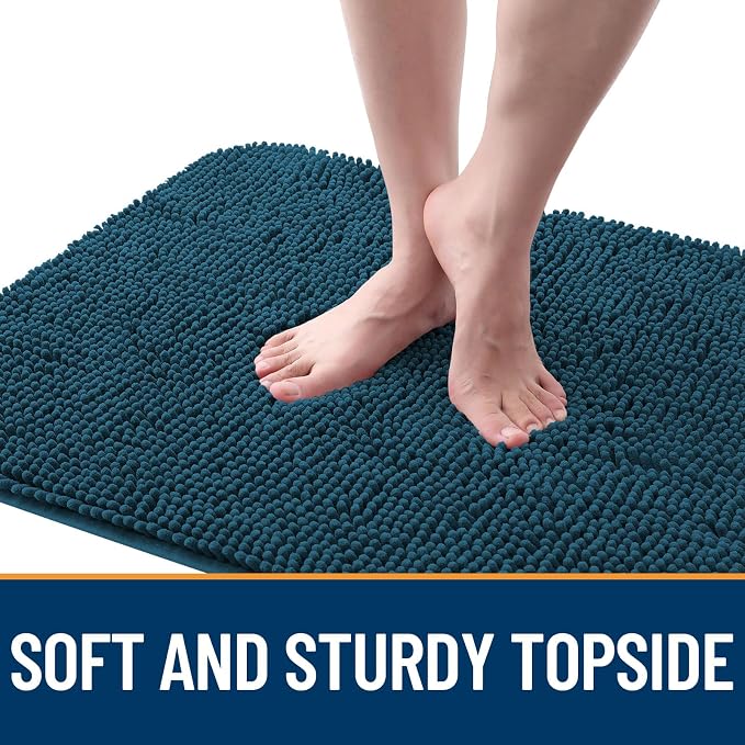 OLANLY Dog Door Mat for Muddy Paws 47x24, Super Absorbent Chenille Mud Mat | - Image 4