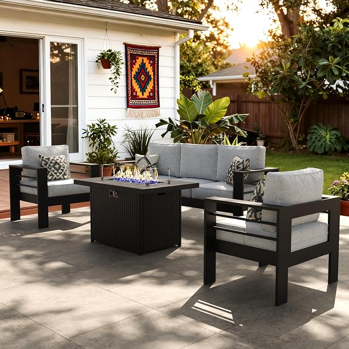 LayinSun Aluminum Furniture Set by LayinSun