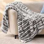 BEDELITE Striped Fleece Throw Blanket, Soft Cozy, Lightweight Warm, - Image 6