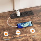 VECELO TV Stand with Power Outlets - Image 8