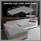 OHSIO Sectional Couch Covers, Wear Resistant Stretch Sofa Covers Washable Soft - Image 2