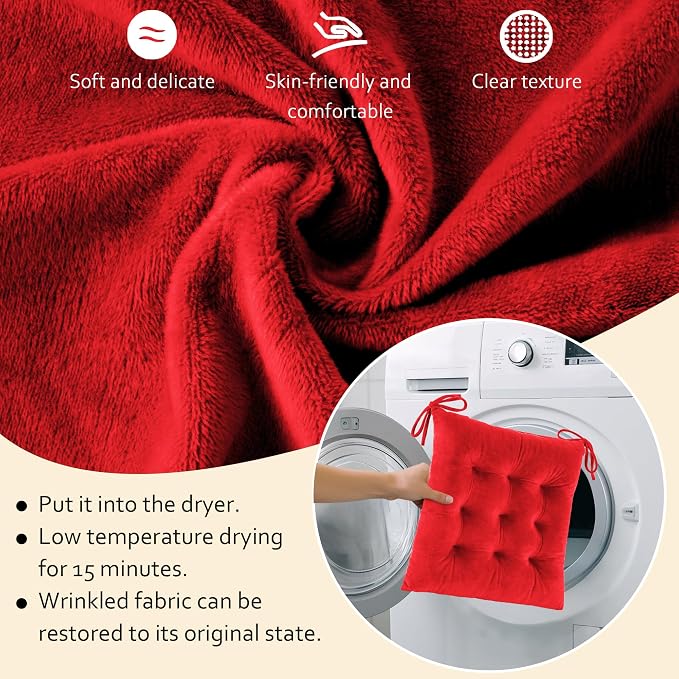 ELFJOY Rocking Chair Cushion Large Rocking Chair Pads - Image 4