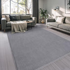 5x7 Area Rugs for Living Room Non Slip Dorm Bedroom Rug, Dark Grey | Modern - Image 8