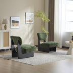 GDFStudio Upholstered Armless Accent Chairs Set of 2 Modern Side Chair - Image 3