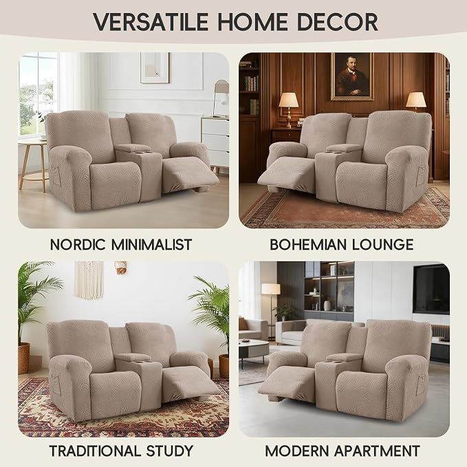 6-Piece Recliner Loveseat Covers - Image 7