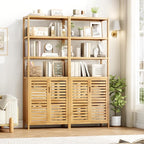 HIFIT Tall Bathroom Storage Cabinet, Corner Tall Cabinets Freestanding - Image 6