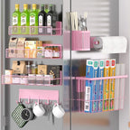 DTUQYX Magnetic Spice Rack for Refrigerator, 7 Pack Metal Magnetic Shelf by DTUQYX