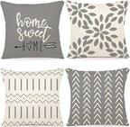 YCOLL Pillow Covers 20x20 Set of 4, Modern Sofa Throw Pillow Cover, Decorative by PillowCoversExpert