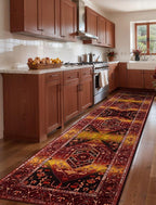 SERISSA 2'6"x12' Washable Non Slip Boho Runner Rug - Image 2