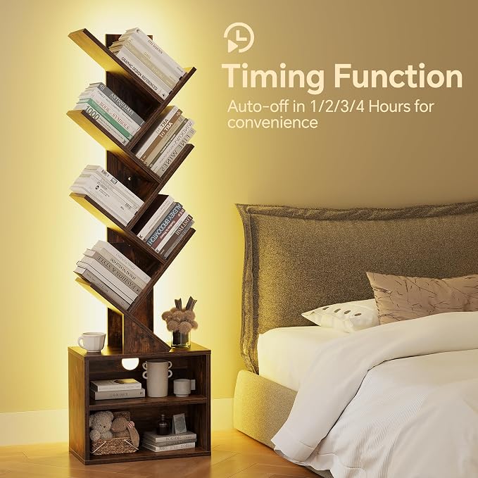 SUNMORY 6 Tier Tree Bookshelf - Image 7