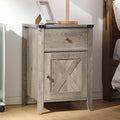 Betterhood Barnwood Rustic Farmhouse Nightstand, Side Table by Betterhood