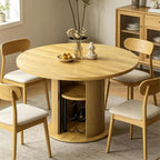 Wildhome Round Dining Table for 2-4, 31 Inch Dining Room Kitchen Table - Image 7