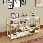AT-VALY Console Table 4-Tier Storage Shelves Entryway Table Hallway Tables - Image 4