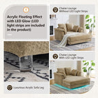 VINGLI Modern Floating Chaise Lounge Chair - Image 3